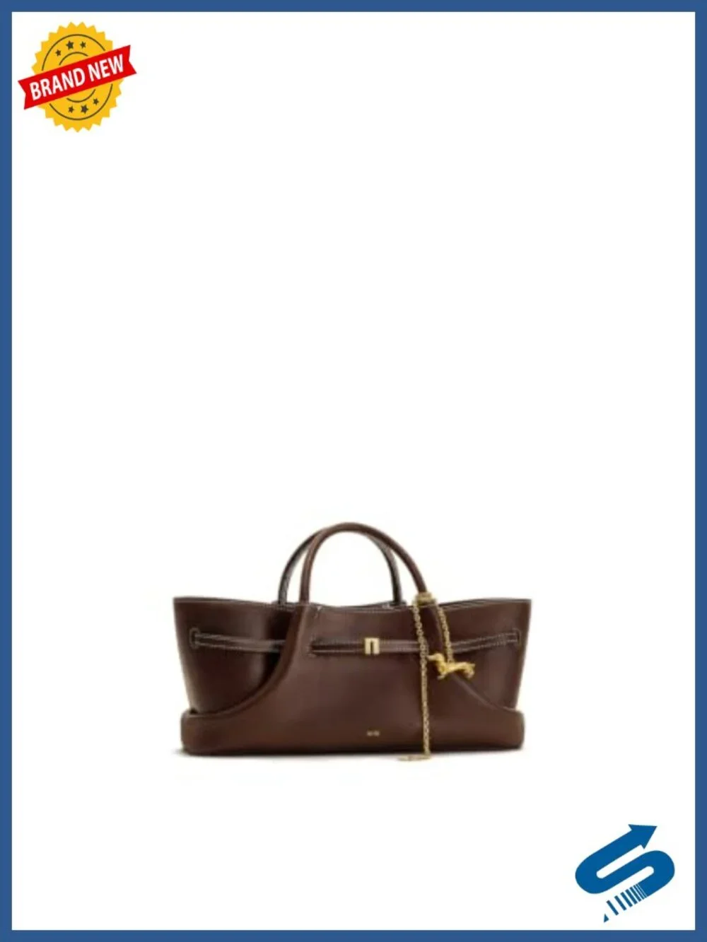 Vegan Leather Tote Bag with Dachshund Metal Charm, Crossbody, Fits iPhone 16